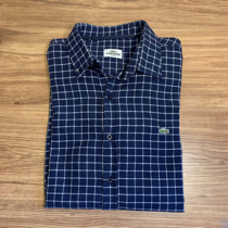 تصویر  پیراهن چهارخانه پشمی LACOSTE ترک سایز L